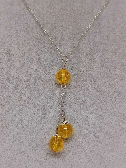 Sitrin Taşı Zincirli Kolye (9396) - Resim 4