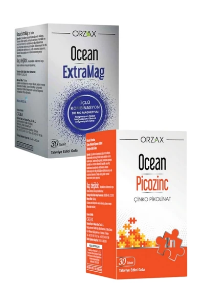 Ocean Extramag 30 Tablet + Ocean Picozinc 30 Tablet