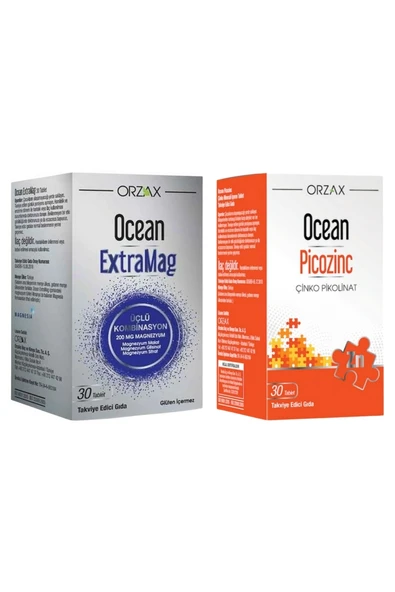 Ocean Extramag 30 Tablet + Ocean Picozinc 30 Tablet - Resim 2