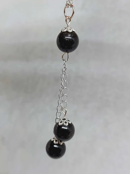 Golden Obdiyen Taşı Zincirli Kolye (36015) - 4