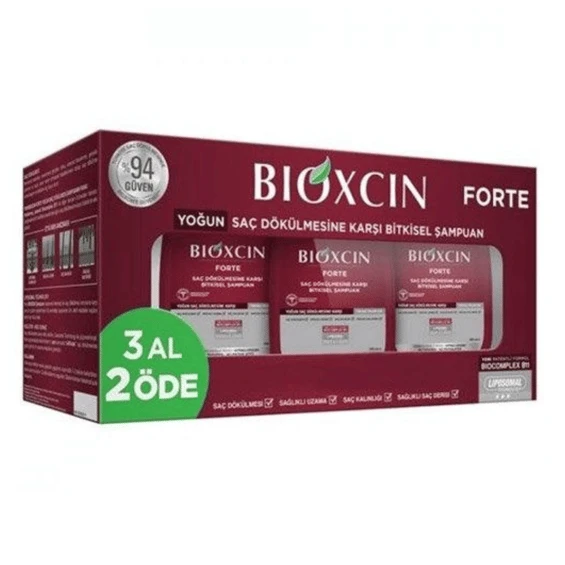 Bioxcin Forte Yoğun Saç Dökülmesine Karşı Şampuan 300 ml - 3 Al 2 Öde