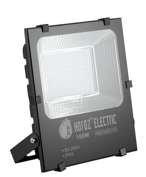 HOROZ LEOPAR-100 100w Led Projektör Siyah 6400K IP65
