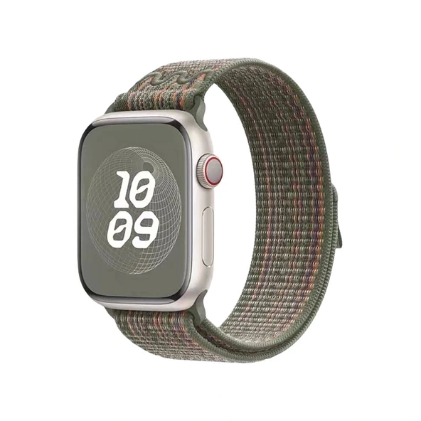 Apple Watch 10 46mm KRD-91 Hasır Kordon Strap Kayış - Resim 3