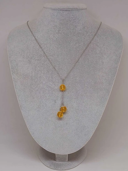 Sitrin Taşı Zincirli Kolye (9396) - Resim 2