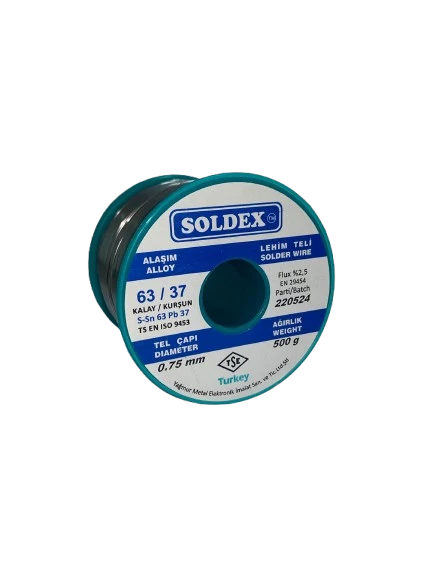 Lehim Teli 0.75mm 500Gr | Sn63 - Pb37 (63/37) - Resim 2