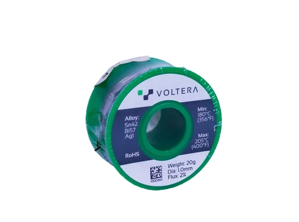 Tel Lehim - Solder Wire (Sn42Bi57Ag1) 1mm, 20gram, Voltera - Resim 2