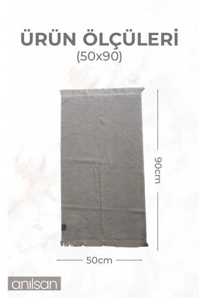 6'lı Bej Jelena El Havlusu - 50x90 Cm, 225 Gr, %100 Pamuk, Spa Ve Otel Havlusu, Günlük Kullanıma Uygun - Resim 4