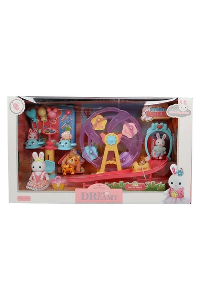 Sihirli Bir Dünya Bay Dreamy Tavşan Ailesi Eğlenceli Dönme Dolap Seti - 6