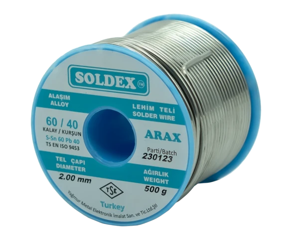 Soldex 2.00mm 500gr Sn60 Pb40 Arax Lehim Teli - 2