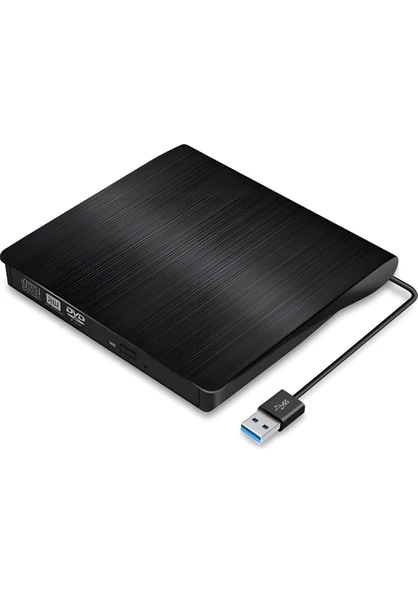 ANAWAY SHOPPİNG Harici USB 3.0 Taşınabilir CD DVD Yazıcı Okuyucu Windows Mac Dizüstü Masaüstü Bilgisayar - 8