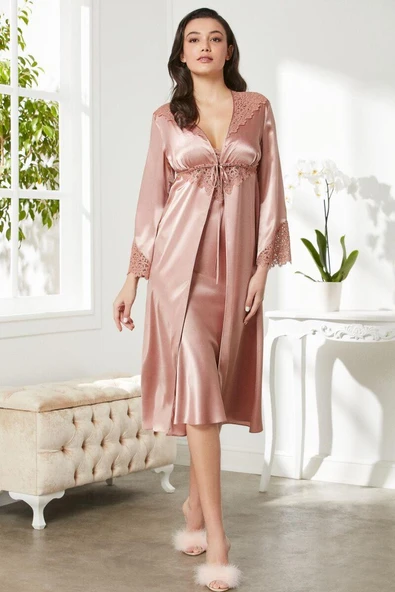 Pierre Cardin 6700 Kadın Kutulu Saten Altılı Gelin Çeyiz Seti