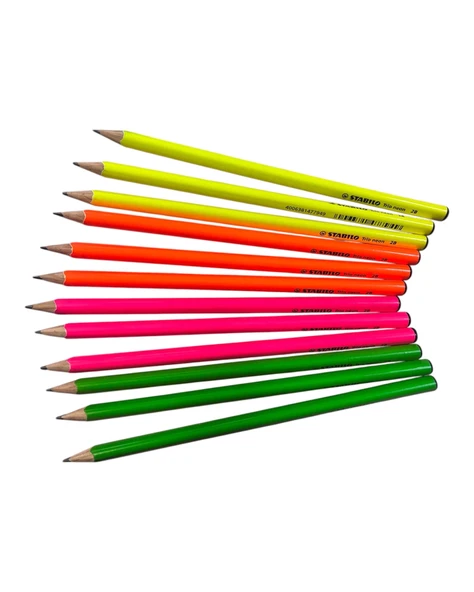 Stabilo Trio Neon Kurşun Kalem 12 Adet - 2