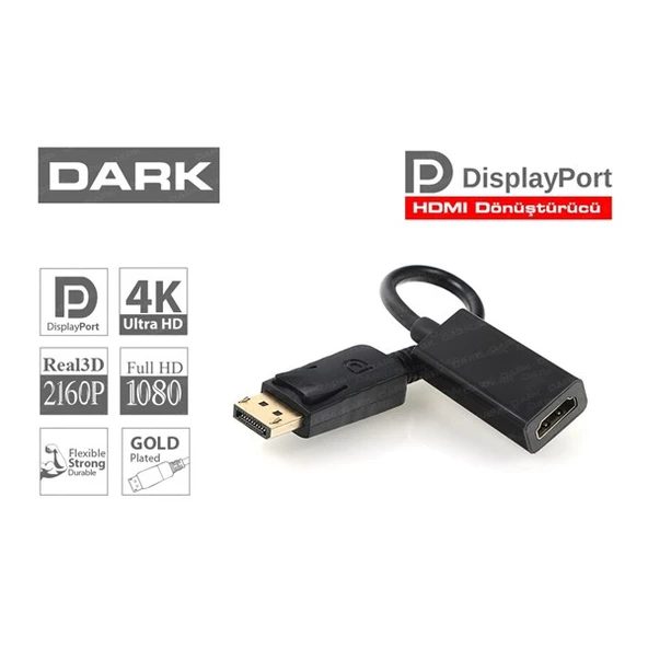 <![CDATA[Dark Dk-Hd-Adpxhdmıv2 Dısplay To Hdmı Çevirici Adaptör]]>