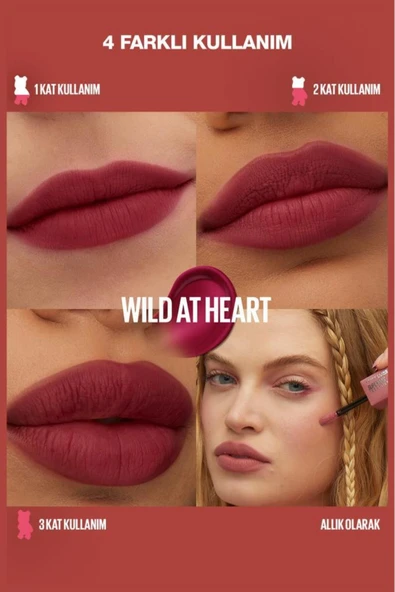 Maybelline Super Stay Teddy Tint Uzun Süre Kalıcı Likit Mat Tint 50 Wild At Heart - 2