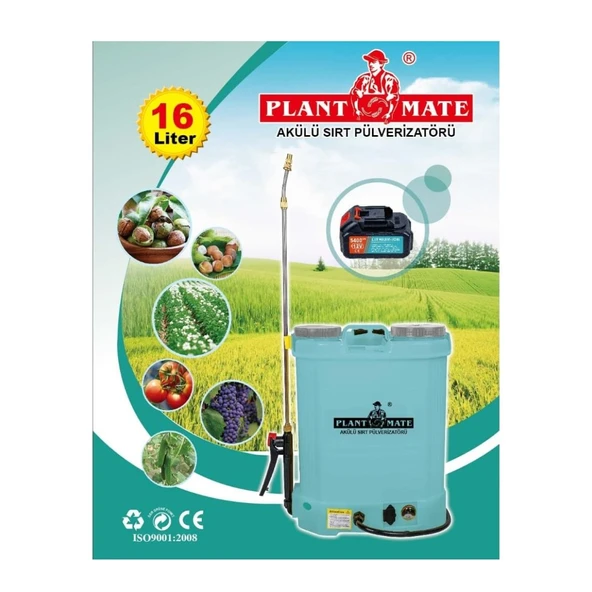 Plant Mate Lityum Akülü İlaçlama Pompası HX 16-C 16 lt - 3