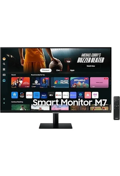 SAMSUNG M7 LS32DM702UUXUF 32" 4Ms 60Hz 4K UHD HDR10 SMART SİYAH MONİTÖR - 1