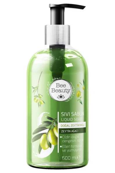 Bee Beauty Doğal Zeytinyağlı Zeytin Ağacı Sıvı Sabun 500 ml Yeşil ürün görseli