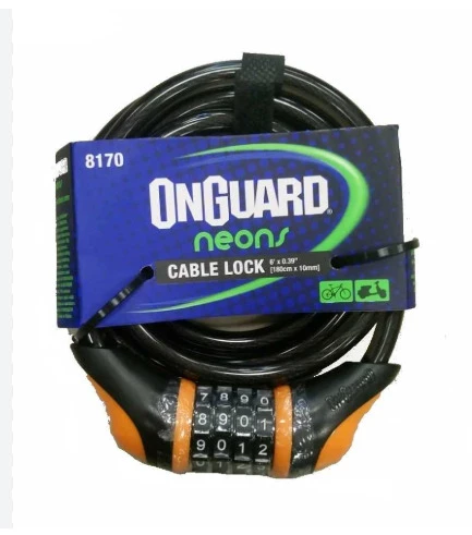 Onguard Şifreli Kilit 8170 Neon Combo 180*10mm - Turuncu