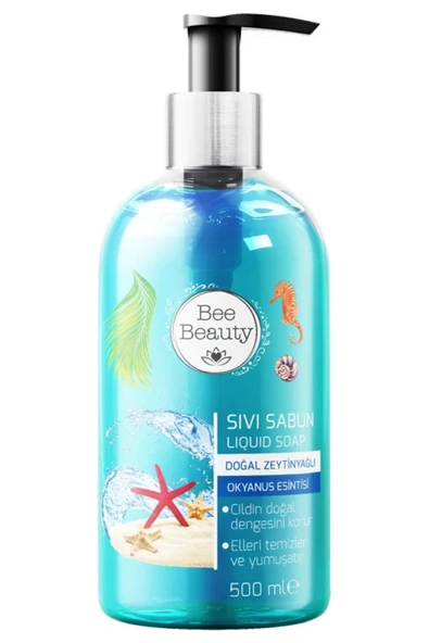 Bee Beauty Doğal Zeytinyağlı Okyanus Esintisi Sıvı Sabun 500 ml ürün görseli