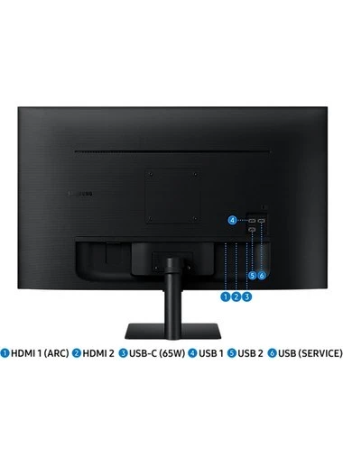 SAMSUNG M7 LS32DM702UUXUF 32" 4Ms 60Hz 4K UHD HDR10 SMART SİYAH MONİTÖR - 5