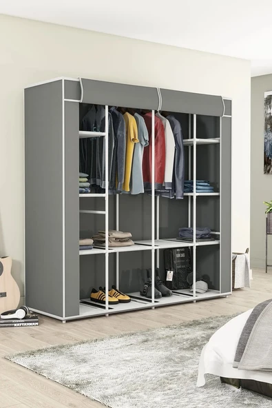Imperial Star Bez Dolap 12 Raflı Mega Boy Gri - Resim 2