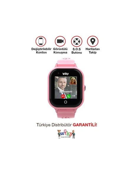 Wiky Watch 4S Pembe Akıllı Çocuk Saati