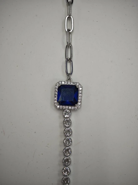 SilverPoint Kare Taşlı Bileklik - 2