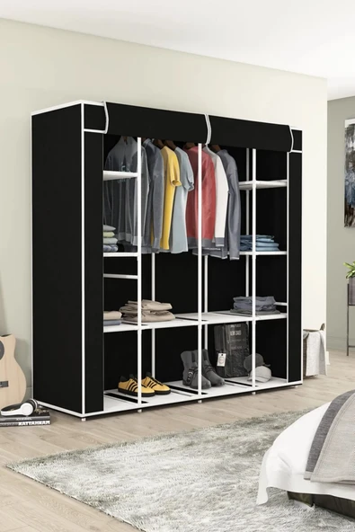 Imperial Star Bez Dolap 12 Raflı Mega Boy Siyah - Resim 2