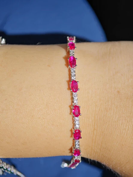 SilverPoint Renkli Zirkon Taşlı Bileklik ürün görseli