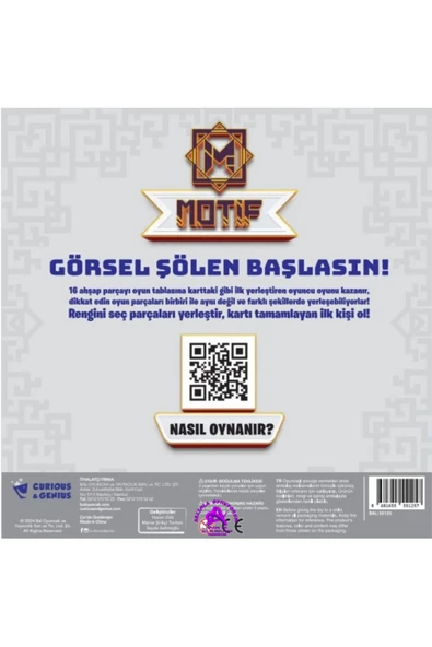 Curious&Genius TAZOF MOTİF TURNUVA KUTU OYUNU - 3