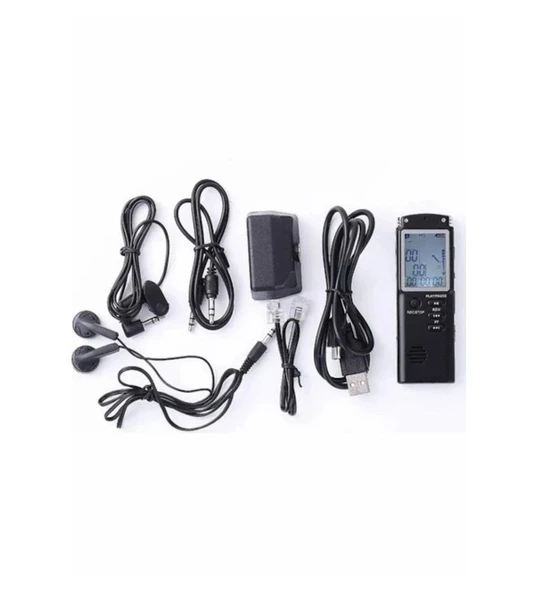 32 Gb Dijital Ses Kayıt Cihazı Led Ekranlı Çift Mikrofonlu KB40 - Resim 2