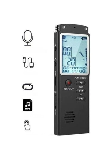 32 Gb Dijital Ses Kayıt Cihazı Led Ekranlı Çift Mikrofonlu KB40 ürün görseli