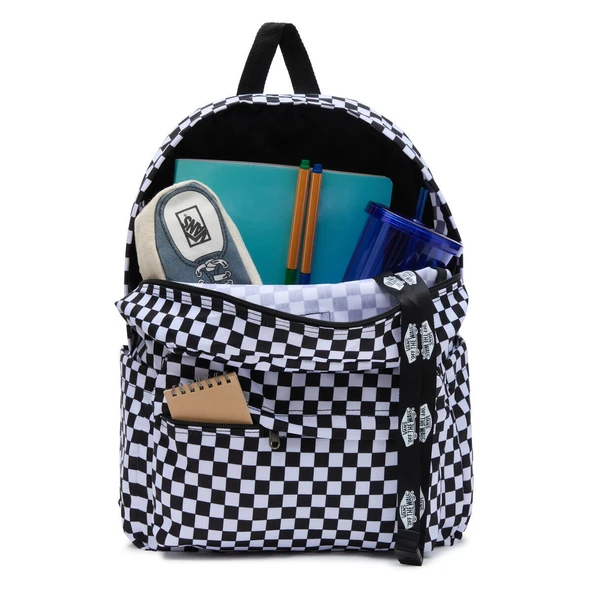 Vans Old Skool Check Backpack Unisex Sırt Çantası VN000H4XY281 - Resim 3
