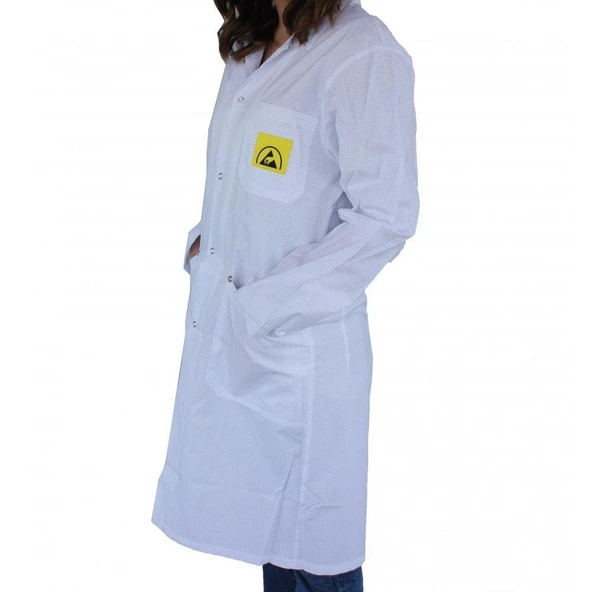 ESD Önlük (Beyaz) XL Beden - 2