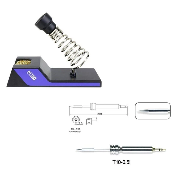 ATTEN Akıllı Taşınabilir GT-2010 5 V 2A USB Havya Dijital LED Ekranlı - 5