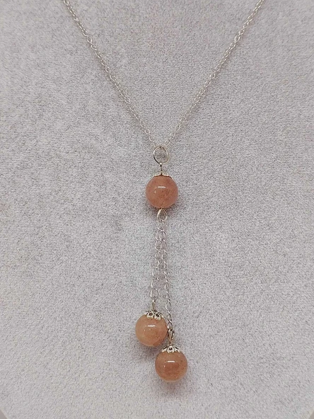 Güneş Taşı Zincirli Kolye (24400) - Resim 5