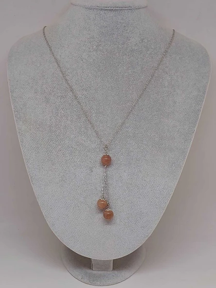 Güneş Taşı Zincirli Kolye (24400) - Resim 2