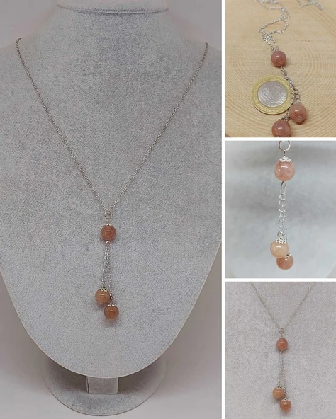 Güneş Taşı Zincirli Kolye (24400) ürün görseli