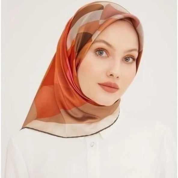 Armine E23YA8901D0405 Dj Saf İpek Eşarp 8901D (T)  (Nostalji Twill) ürün görseli