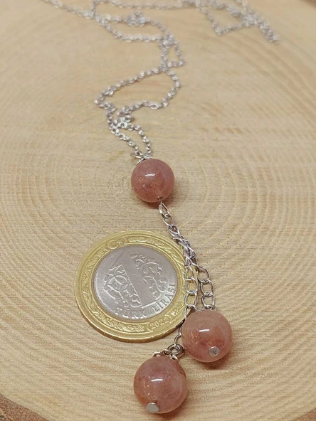 Güneş Taşı Zincirli Kolye (24400) - Resim 3