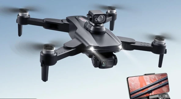 Dual Kamera Engel Aşabilen Çift Kameralı Drone – Yüksek Çözünürlüklü Havadan Görüntüleme Uzun Uçuş Kumandalı Mobil Uygulama - 3