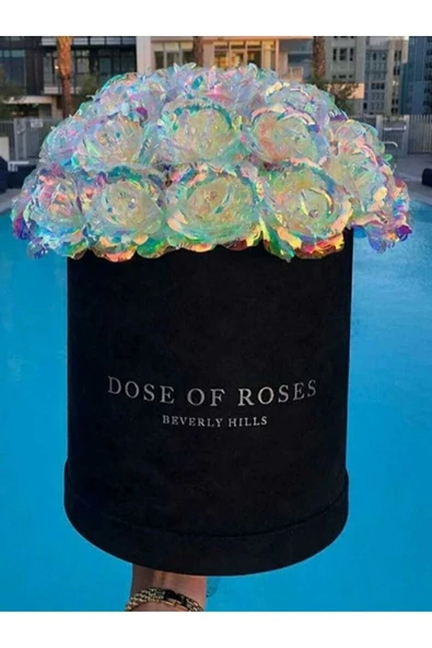 2 adet sonsuzluk gülü galaxy rose kelebek buketi hediye yılbaşı anneler sevgililer günü hediye - 3