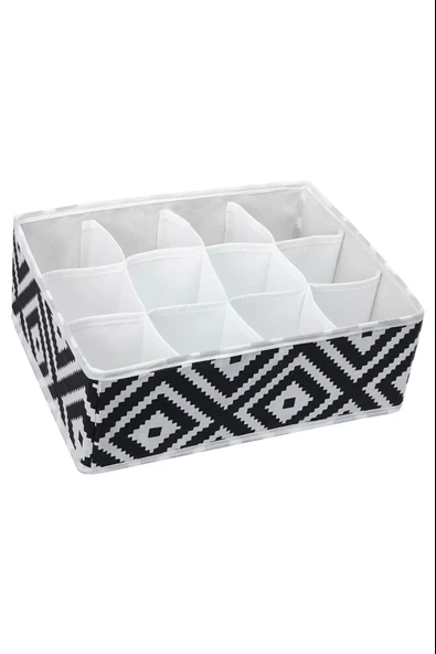 12 Bölmeli Mozaik Desen Pratik Bölmeli Çekmece Düzenleyici Organizer - 2