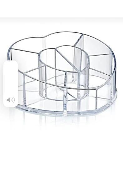 Akkoyunlu home Bölmeli Kalp Makyaj Organizer