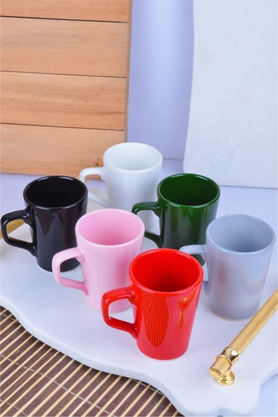 Sezka Life 6'lı Renkli Kupa Seti