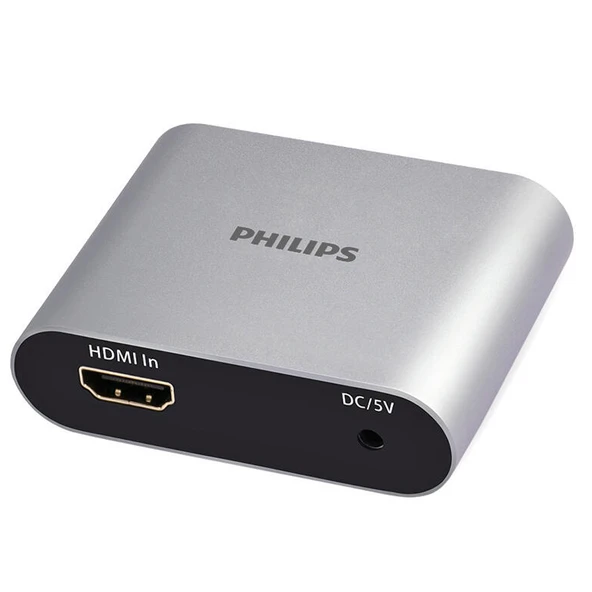 Philips SWV9101E/93 4K HDMI Splitter 1 Giriş 2 Çıkış Ultra HD Görüntü Dağıtıcı Çoklayıcı Çoğaltıcı