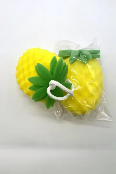 Akkoyunlu home Ananas Model Çocuk Banyo Süngeri Duş Süngeri Çok Amaçlı Duş Süngeri - 2