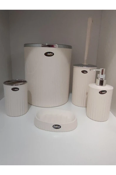 Akkoyunlu home 5 Parça Banyo Seti Beyaz