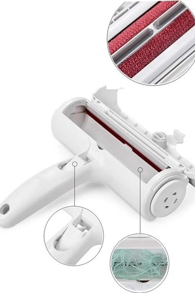 Akkoyunlu home Kedi Köpek Evcil Hayvan Tüy Temizleyici Kıl Toz Toplayıcı Hazneli - 3