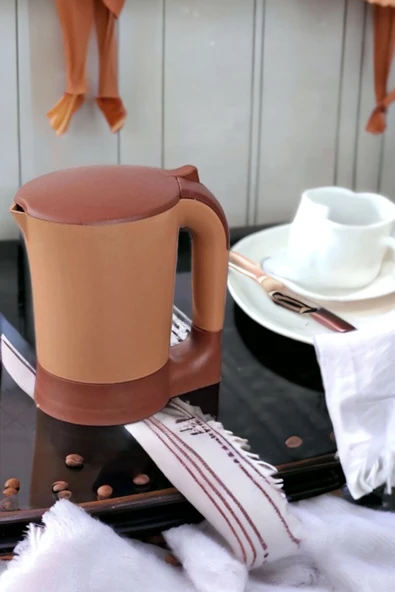 Akkoyunlu home Elektirikli Su Isıtıcı Kettle Kaşıklı Çay ve Kahve Kettle Su Isıtıcı 900 ml 220V - 3